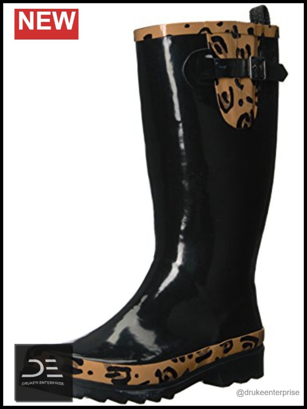 The Sak Women's Rhythm Waterproof Knee-High Rain Boot with Buckle